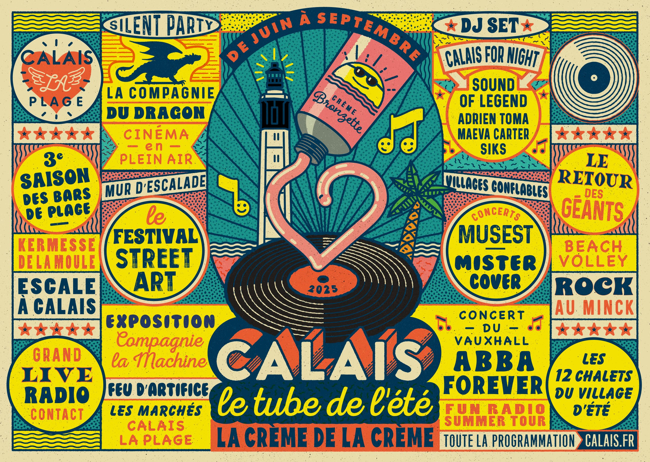 Sets de table - Tube été - 320x450mm