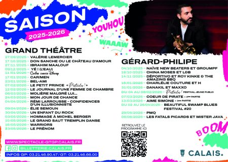 Sets de table - saison culturelle Grand Théâtre & Gérard-Philipe